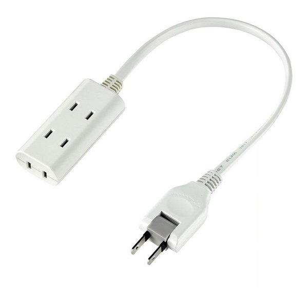 他サイト： ELPA エルパちょっとコード電源タップ AC 3個口 コード長 0.3m WBCT303BW(2436876)代引不可の商品画像