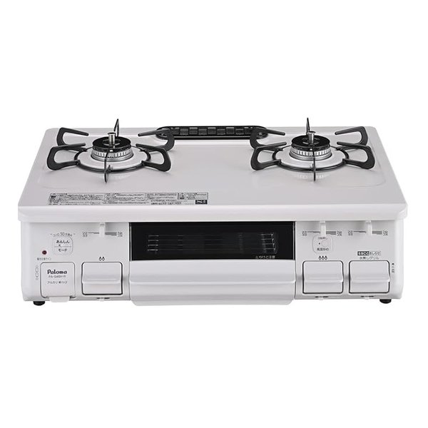 他サイト： パロマ Palomaスタンダード テーブルコンロ LPガス/強バーナー右/幅59cm/ナチュラルホワイト PA-S46H-R Lの商品画像