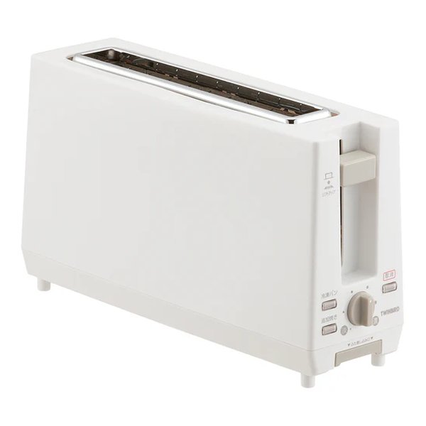 他サイト： TWINBIRD ツインバードポップアップトースター 焼き加減6段階調整/スリム設計/ホワイト TS-D404W(2666778の商品画像
