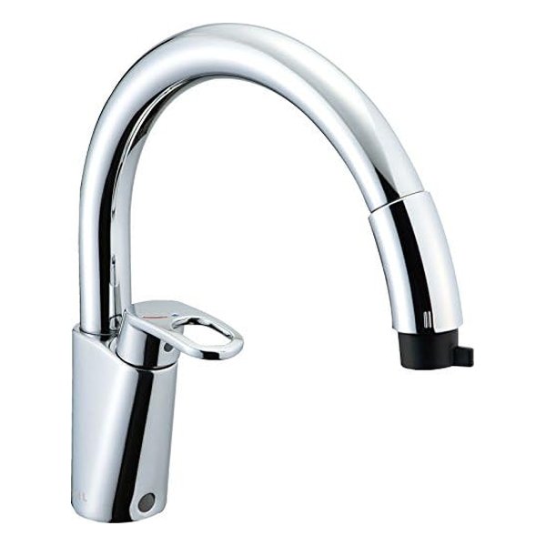 他サイト： LIXILINAX リクシルイナックスホース引出式シングルレバー混合水栓 グースネック エコハンドル SF-HM451SYXU(の商品画像