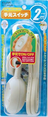 他サイト： 朝日電器テモトスイッチコード2M WTS-200B W(2209765)代引不可の商品画像