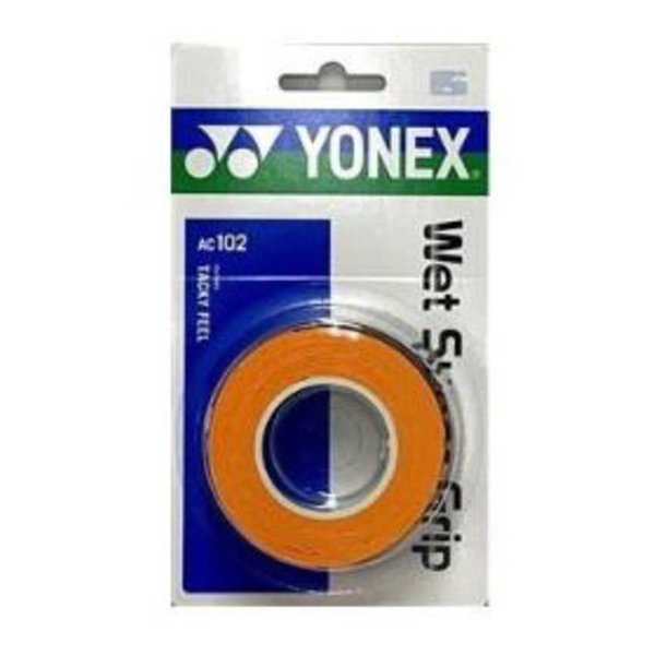 他サイト： YONEX(ヨネックス)ウェットスーパーグリップ 3本入 オレンジ AC102-005(2680874)代引不可の商品画像