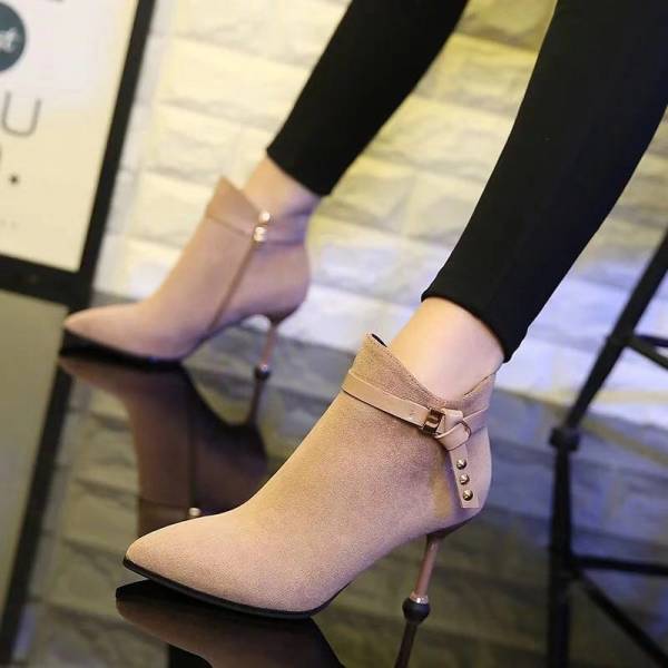 ショートブーツ ピンヒール 8cm 5cm イギリス風 スタイルアップ スエード 舞台宴会 シューズ 靴 レディース 126の通販はau Pay マーケット Hikari Shop