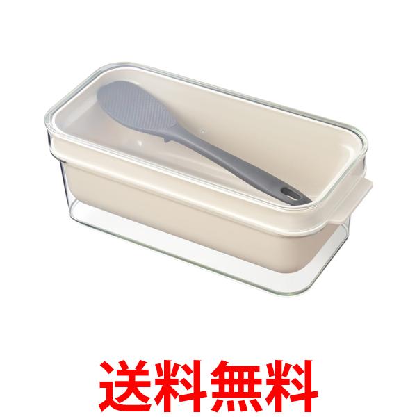 他サイト： オークス LES3201 レイエ ぬかどこ ボックス  ぬか漬け 容器 中身が見える 専用 しゃもじ 付き コンパクトベージュ の商品画像