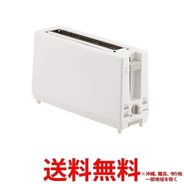 他サイト： ツインバード ポップアップトースター ホワイト TS-D404W(1台)の商品画像