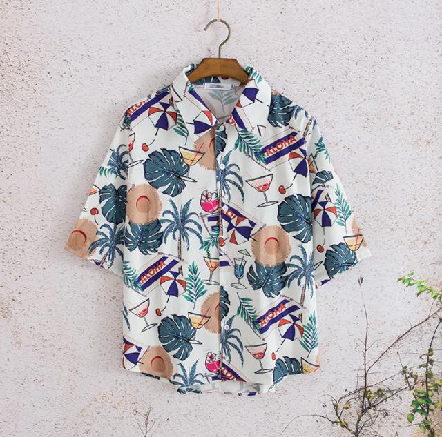 アロハ メンズ サスティナブル シャツ ユニセックス 半袖シャツ 半袖