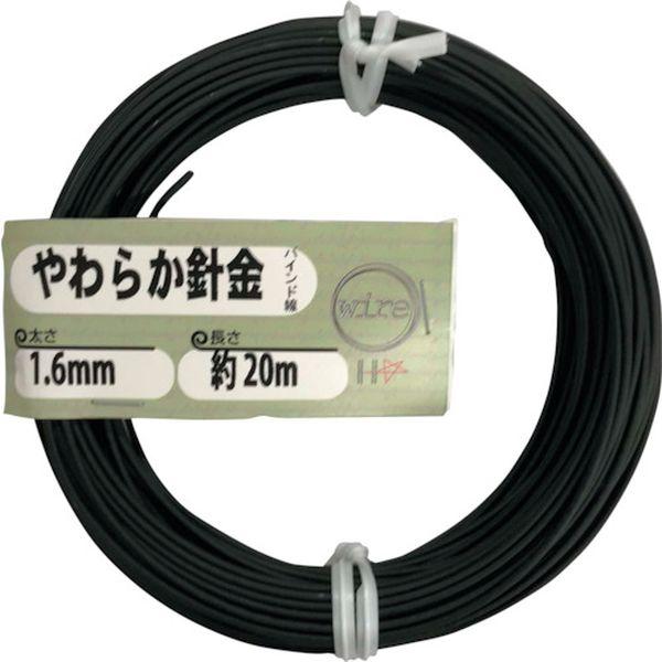 他サイト： (株)ダイドーハント ダイドーハント やわらか針金(バインド線)黒(外径)1.6mm×(長さ)20M 10155961 WO店の商品画像