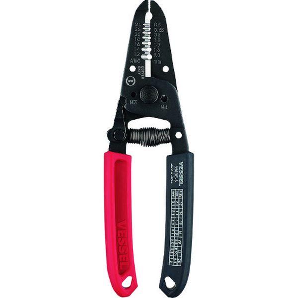 他サイト： 3500E3 (株)ベッセル ベッセル ワイヤーストリッパーねじカッター付 No.3500E-3(単線・より線用) 3500E3の商品画像