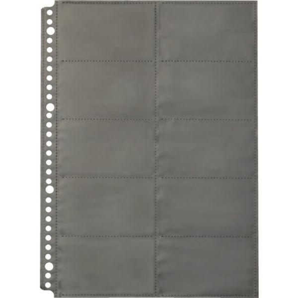 他サイト： JIM ショットドックス 名刺ホルダ-台紙 A4タテ型 20ポケット 10枚入り 36SDD-TN WO店の商品画像