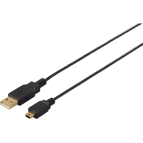 他サイト： USB2.0ケーブル(A to miniB) スリムタイプ 1m ブラック 4538185-TN WO店の商品画像