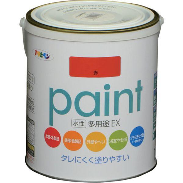 他サイト： (株)アサヒペン アサヒペン 水性多用途EX 1.6L 赤 459725-TN WO店の商品画像