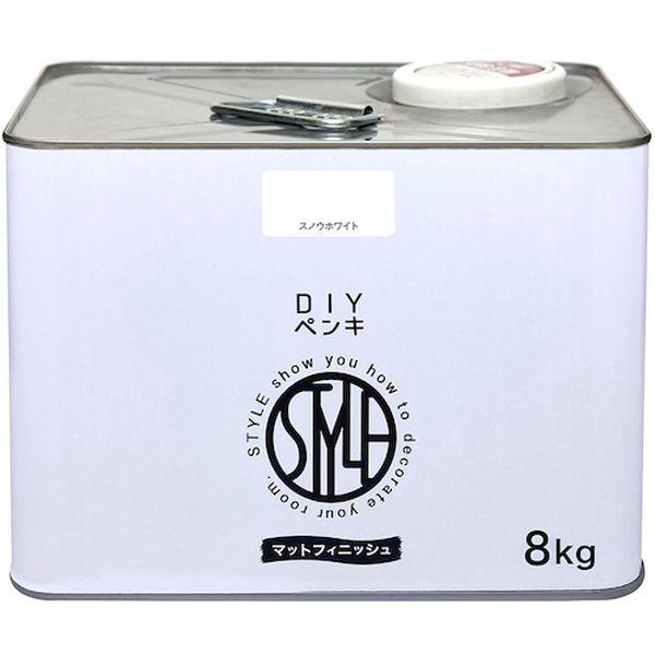 他サイト： DIYペンキ マットフィニッシュ スノウホワイト 8kg 4976124887802 WO店の商品画像