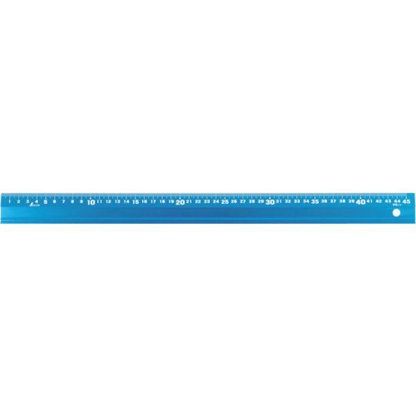 他サイト： シンワ測定(株) シンワ アルミ直尺 アル助45cm シャイニングブルー 65423-TN WO店の商品画像