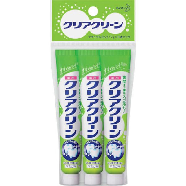 他サイト： クリアクリーンナチュラルミント ミニ 17g×3(薬用ハミガキ) 732354 WO店の商品画像