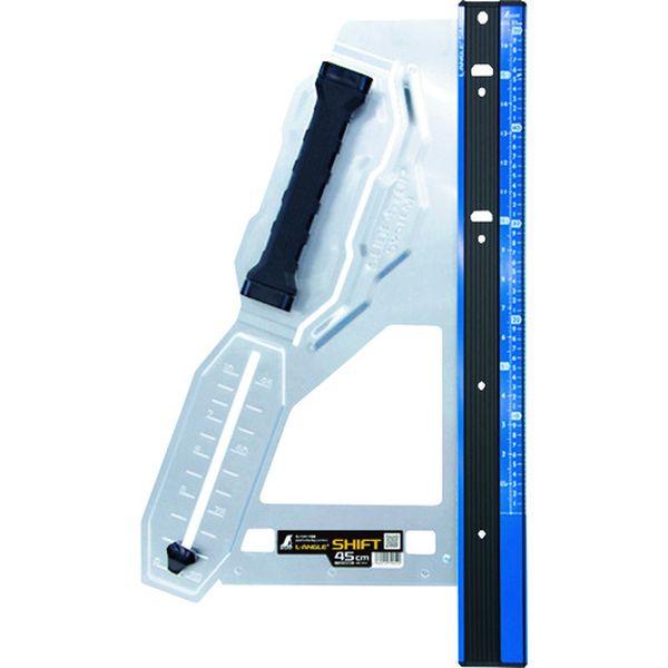 他サイト： シンワ測定(株) シンワ 丸ノコガイド定規 エルアングル Plus シフト 45cm 寸勾配切断機能付 79052-TN WO店の商品画像