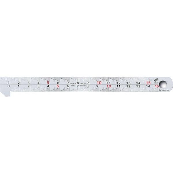 他サイト： FS15KD  新潟精機(株) SK フック付スケール 快段目盛 15cm 150mm FS15KD-TN WO店の商品画像