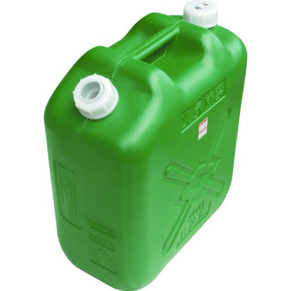 他サイト： KY20S  土井金属化成(株) ヒシエス 軽油缶 20Lスリム グリーン KY-20S WO店の商品画像