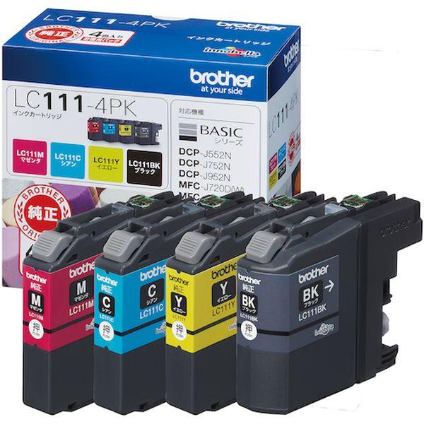 他サイト： LC1114PK  ブラザー工業(株) ブラザー インクカートリッジ 4色パック LC1114PK-TN WO店の商品画像