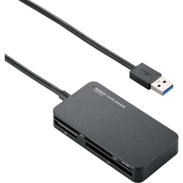 他サイト： MR3A006BK エレコム(株) エレコム USB3.0対応メモリリーダライタ スリムコネクタ ブラック MR3A006BK-の商品画像