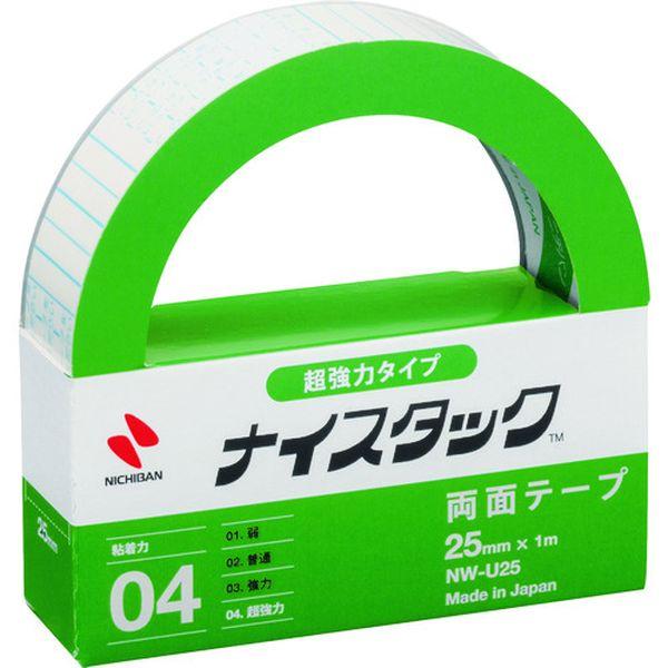 他サイト： NWU25 ニチバン(株) ニチバン 両面テープ ナイスタック超強力タイプ 25mmX1m NWU25-TN WO店の商品画像
