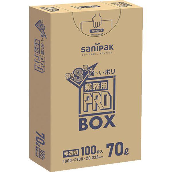 他サイト： PA73HCL  日本サニパック(株) サニパック PA73プロ3層70L 100枚 PA73HCL-TN WO店の商品画像