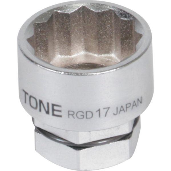 他サイト： RGD14  TONE(株) TONE ソケット(12角・めがね用) 対辺寸法14mm 全長19mm RGD14-TN WO店の商品画像