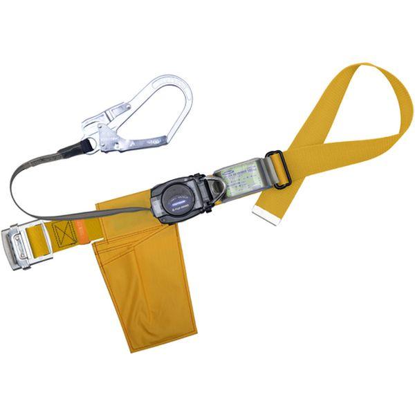 他サイト： 胴ベルト型墜落制止用器具(巻取タイプ)ロック機構なし リトラ 黄 Mサイズ 幅50MM×長さ1200MM TBRN590YMBPの商品画像