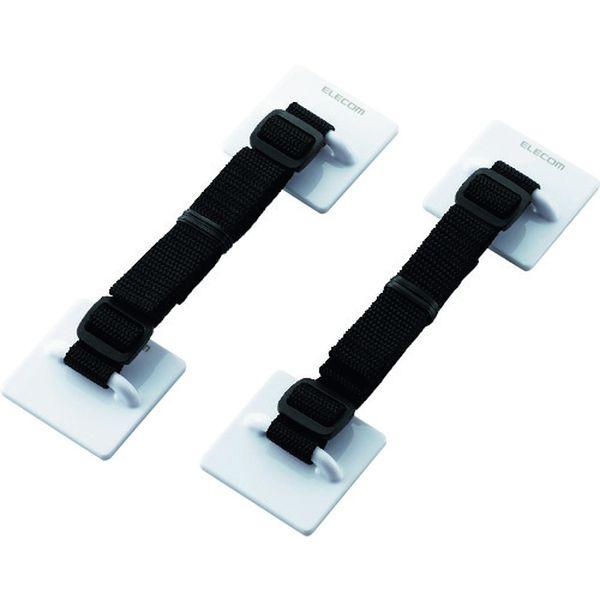他サイト： TS002N2  エレコム(株) エレコム TV用耐震ベルト 〜75V用 粘着シールタイプ 2本入 TS002N2-TN WO店の商品画像