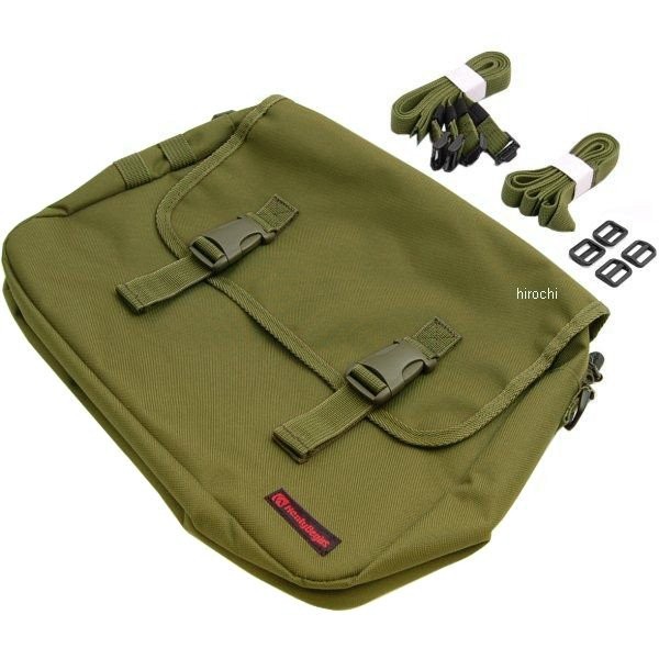 他サイト： ヘンリービギンズ HenlyBegins サドルバッグMIL 緑 10L 90557 WO店の商品画像
