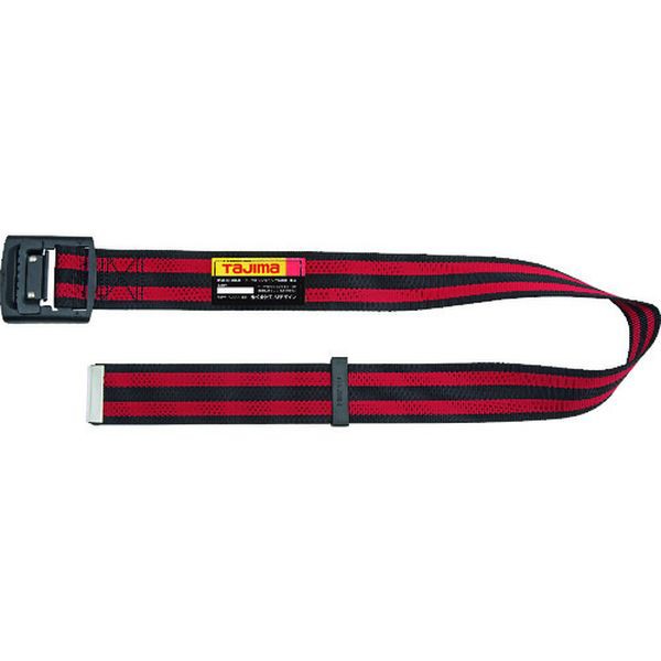 他サイト： BAS110BRE  (株)TJMデザイン タジマ 胴ベルト アルミワンフィンガーバックル S ボーダー赤 BAS110-BREの商品画像