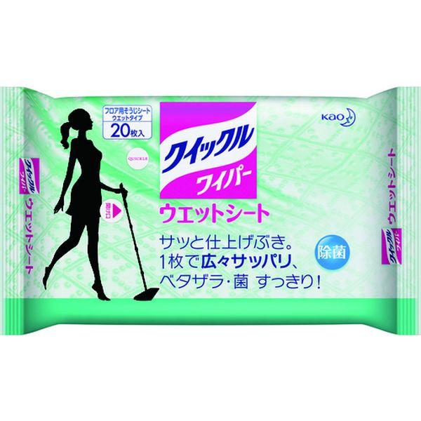 他サイト： 花王(株) Kao クイックルワイパー ウエットシート 20枚入 760210-TN WO店の商品画像