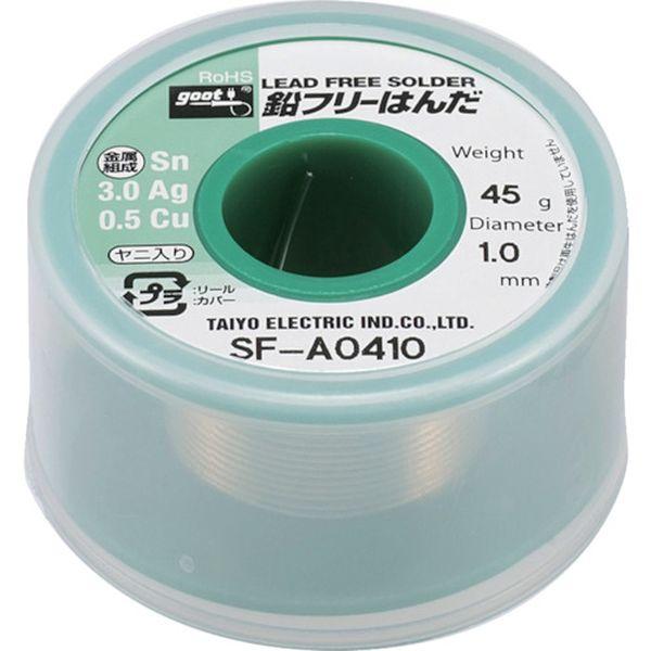 他サイト： SFA0408  太洋電機産業(株) グット 鉛フリーリール巻はんだ45g SF-A0408 WO店の商品画像