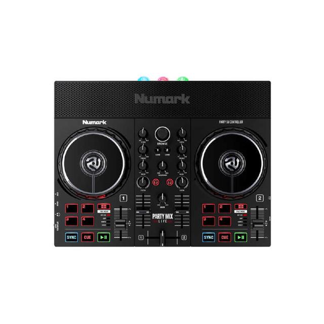 他サイト： NUMARK LEDパーティライト搭載スピーカー内蔵DJコントローラ Party Mix Liveの商品画像
