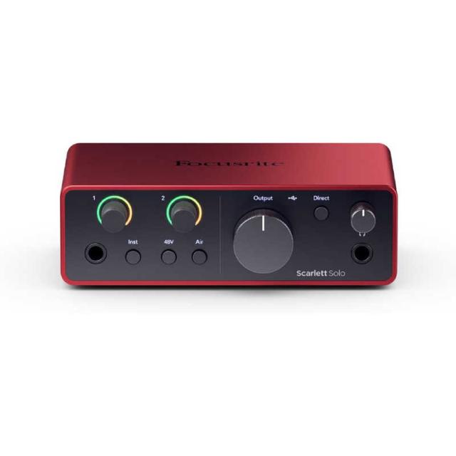 他サイト： FOCUSRITE オーディオインターフェース Scarlett Solo -gen4の商品画像