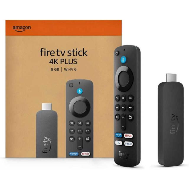 他サイト： Amazon Fire TV Stick 4K Plus ブラック B0F7ZF7W9Pの商品画像