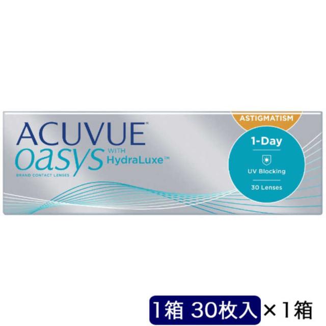 他サイト： ジョンソン&ジョンソン (度あり/-0.25) ワンデーアキュビューオアシス乱視用 (BC8.5/CYL-1.75/AX180/の商品画像