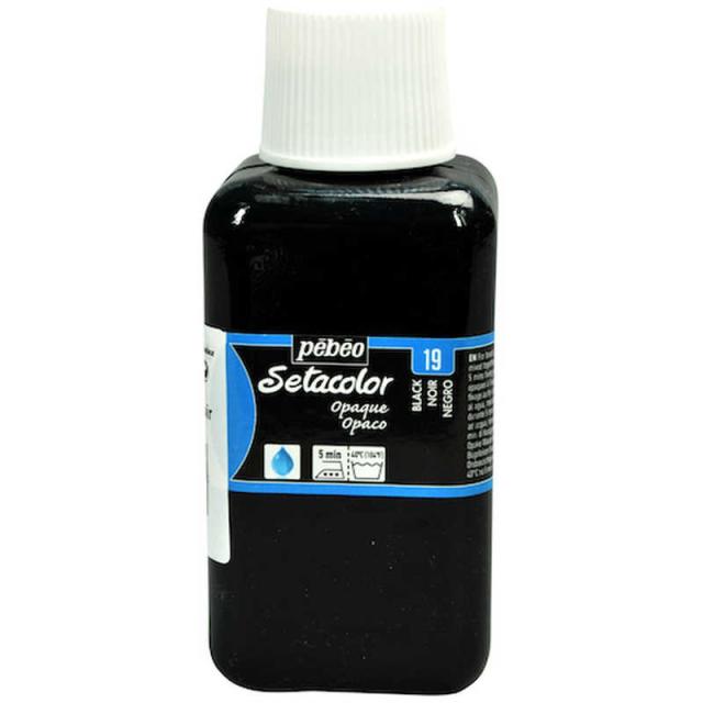 他サイト： ペベオジャポン 布用水性アクリル絵具 不透明色 250ml セタカラー ブラックレーキ 296019の商品画像