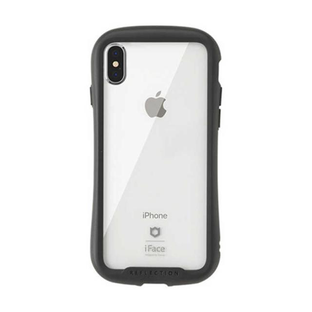 他サイト： HAMEE [iPhone XS/X専用]iFace Reflection強化ガラスクリアケース 41-907153 ブラックの商品画像