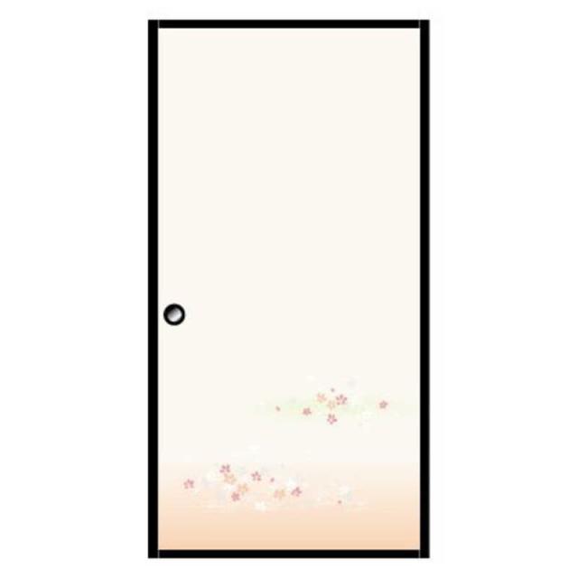他サイト： 菊池襖紙工場 粘着シールふすま紙 1枚入 爛漫 巾95CM×長さ185CM KN232の商品画像
