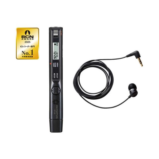 他サイト： オリンパス OLYMPUS ICレコーダー 通話録音対応モデル(TP8 テレホンピックアップ付) ブラック [8GB] VP-2の商品画像