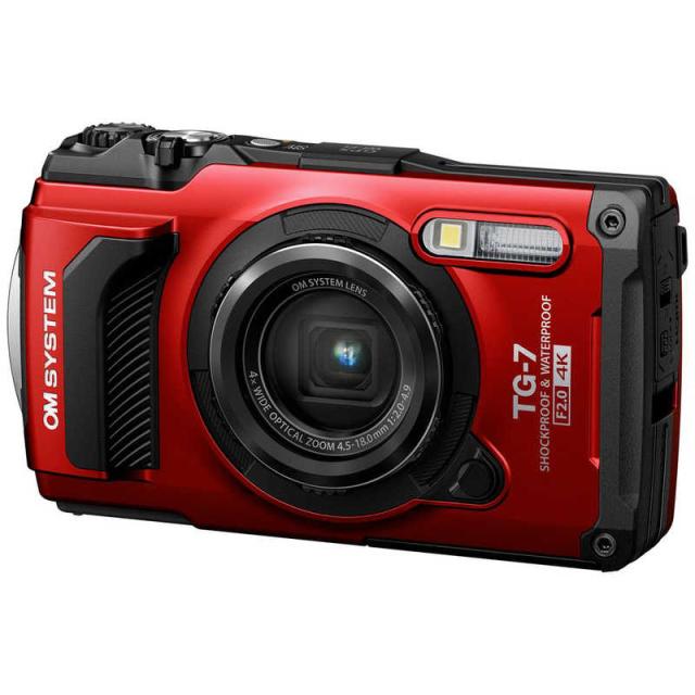 他サイト： OMSYSTEM コンパクトデジタルカメラ Tough TG-7 レッドの商品画像