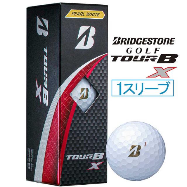 他サイト： ブリヂストン ゴルフボール TOUR B X ツアービー・エックス [3球(1スリーブ)] パールホワイト 【返品交換不可】 Bの商品画像