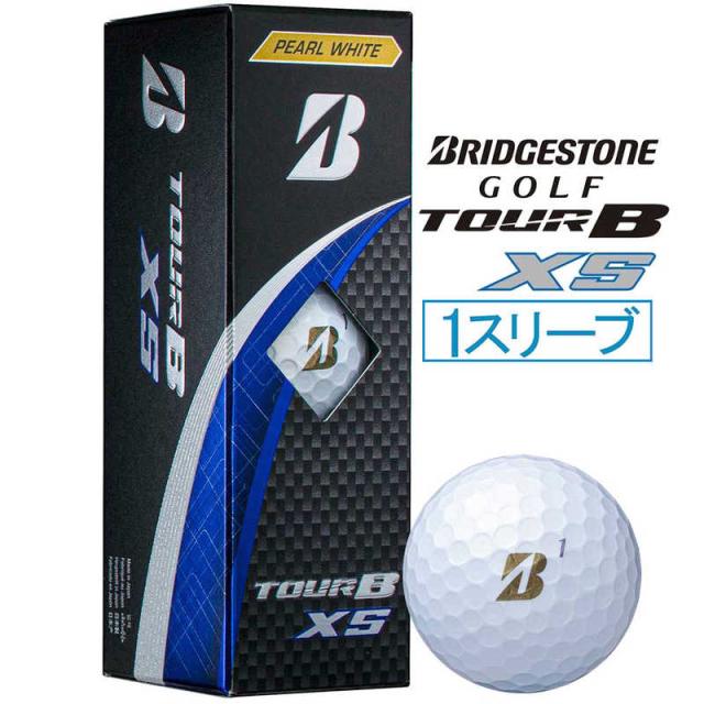 他サイト： ブリヂストン ゴルフボール TOUR B XS ツアービー・エックスエス [3球(1スリーブ)] パールホワイト 【返品交換不可の商品画像