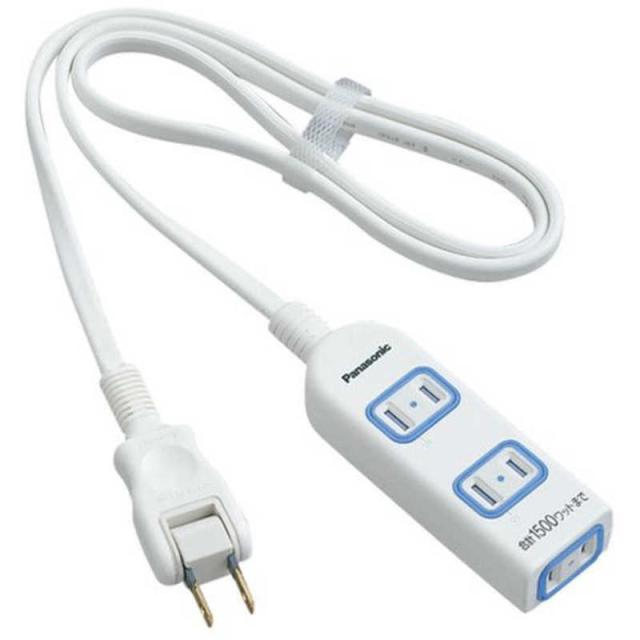 他サイト： パナソニック Panasonic ザ ・タップ 電源タップ X 3個口 1.0m WHA2513WKP (ホワイト)の商品画像