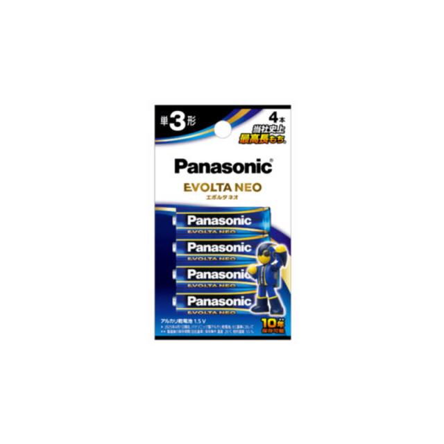 他サイト： パナソニック Panasonic 単3乾電池 EVOLTANEO(エボルタネオ) [アルカリ/4本] LR6NJ/4Bの商品画像