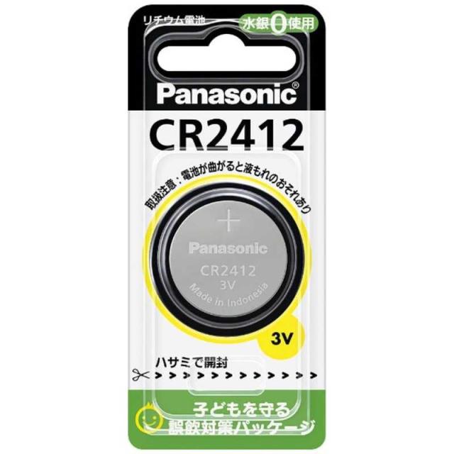 他サイト： パナソニック Panasonic コイン型電池 [リチウム/1個] CR-2412Pの商品画像