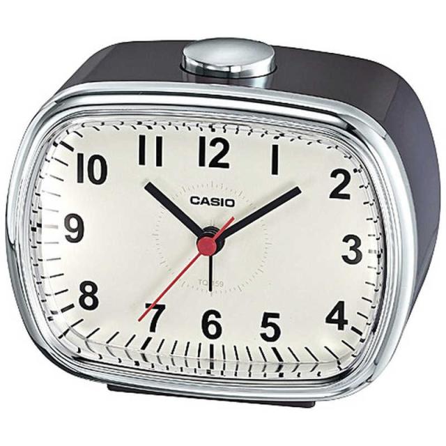 他サイト： カシオ CASIO 目覚まし時計 アナログ アラームクロック ダークブラウン TQ-159-5JFの商品画像