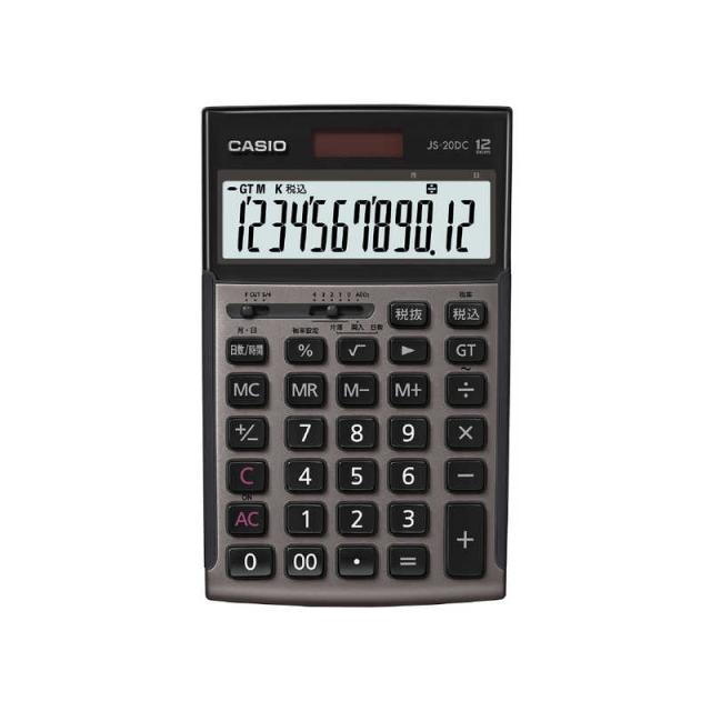 他サイト： カシオ CASIO 本格実務電卓(日数・時間計算) (12桁) JS-20DC-GB-Nの商品画像