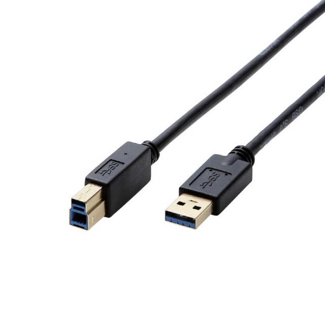 他サイト： エレコム ELECOM USB3.0ケーブル A-Bタイプ 0.5m ブラック DH-AB3N05BKの商品画像