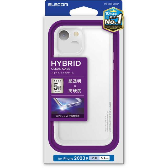 他サイト： エレコム ELECOM iPhone 15(6.1インチ) ハイブリッドケース/スタンダード/クリア PM-A23AHVCKCRの商品画像